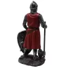 Figurină cavaler cruciat Giftdeco MC-23133, polirășină pictată manual, 18,5 cm