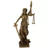 Figurina Themis Giftdeco MC-90184, rasina cu finisaj bronz, 20 cm