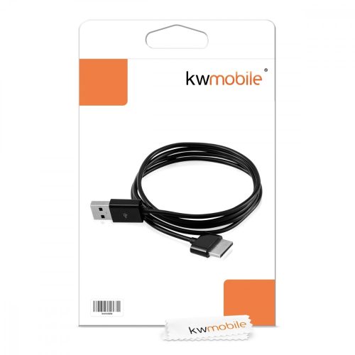 Cablu de incarcare USB pentru Asus Transformer Pad TF600 TF600T TF701 TF810C , Kwmobile, Negru, Plastic, 29881.01