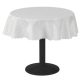 Fata de masa rotunda cu ornament Jemidi, 135 cm, Alb, Poliester, 55264.02.21
