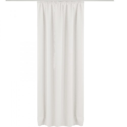 Draperie cu rejansa Jemidi, 140 x 245 cm, Alb, Poliester, 55276.02.01