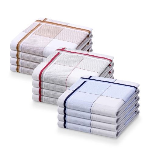 Set 12 Batiste de panza Jemidi, 40 x 40 cm, Multicolor, Bumbac, 55059.04