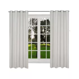   Draperie opaca cu inele Jemidi, 140 x 175 cm, Gri, Poliester, 55282.25.01