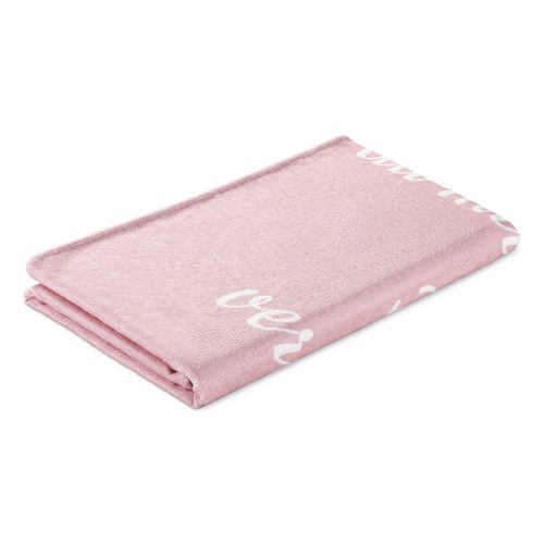 Prosop de plaja Homelevel, 90 x 180 cm, Roz / Alb, Bumbac / Poliester, 54897.01.10