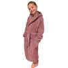 Halat de baie pentru copii Homelevel, 152, Roz, Bumbac organic, 54864.10.39