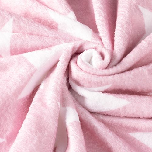 Poncho de baie pentru copii Homelevel, 1-3 ani, Roz, Bumbac organic, 54931.10.01