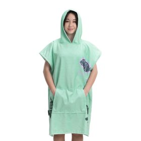   Poncho de baie pentru copii Homelevel, 8-13 ani, Multicolor, Bumbac organic, 54934.71.01