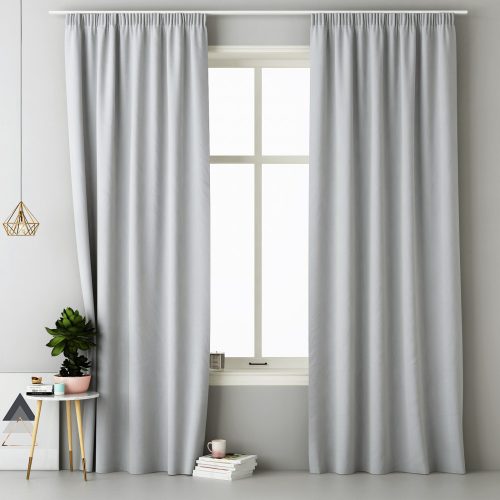 Draperie Lola cu rejansa Jemidi, 140 x 250 cm, Gri, Poliester, 55308.25