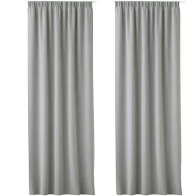   Set 2 Draperii Lola cu rejansa Jemidi, 140 x 250 cm, Gri, Poliester, 55308.25.02