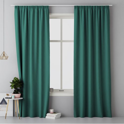 Draperie Lola cu rejansa Jemidi, 140 x 250 cm, Verde, Poliester, 55308.07