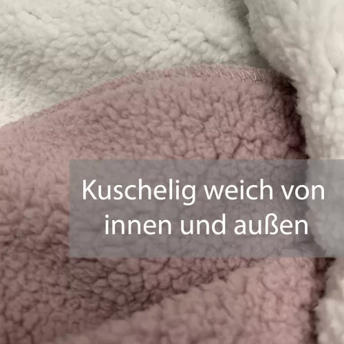 Halat de baie reversibil pentru femei Jemidi, L, Roz / Alb, Poliester, 55057.08.3