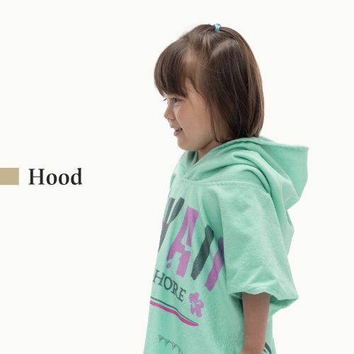 Poncho de baie pentru copii Homelevel, 8-11 ani, Multicolor, Bumbac organic, 54931.71.01