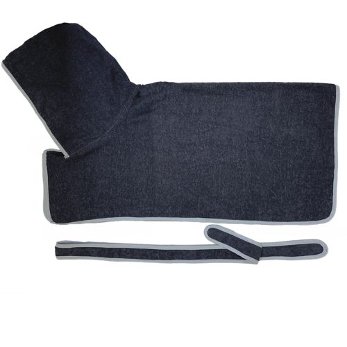 Halat de baie pentru caini Homelevel, L, Albastru, Bumbac, 54844.73.3