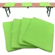 Set 4 Perne pentru banca Jemidi, 35 x 24 cm, Verde, Poliester / Bumbac, 55321.07.04