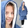 Hanorac pentru copii Sherpa Jemidi, XL, Albastru, Poliester, 55412.04