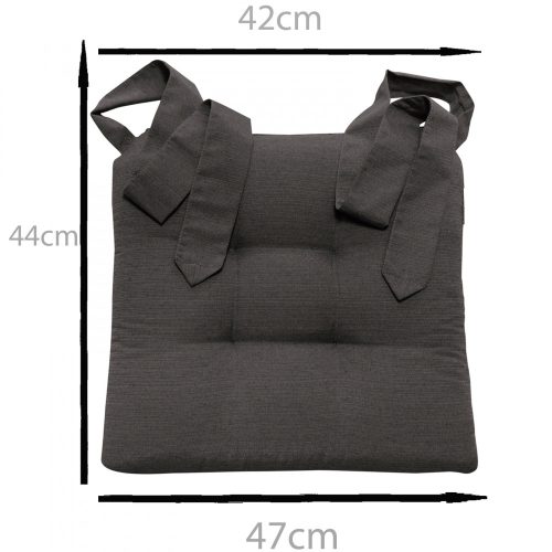 Perna Home pentru scaun cu panglica Homelevel, 42 x 46 cm, Roz, Poliester / Bumbac, 55197.110