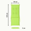 Perna hidrofuga pentru scaun cu spatar inalt Jemidi, 120 x 50 cm, Verde, Poliester, 55522.07