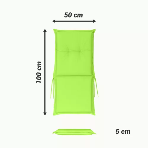 Perna hidrofuga de exterior pentru scaun Jemidi, 100 x 50 cm, Verde, Poliester, 55523.07