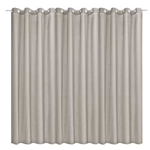 Draperie opaca Stella cu inele Jemidi, 300 x 245 cm, Gri, Poliester, 55288.25.01