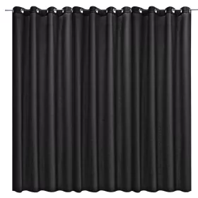   Draperie opaca Stella cu inele Jemidi, 300 x 245 cm, Negru, Poliester, 55288.01.01
