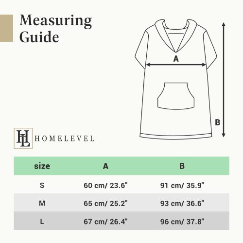 Poncho de plaja pentru femei Homelevel, S, Albastru, Bumbac organic, 54985.1