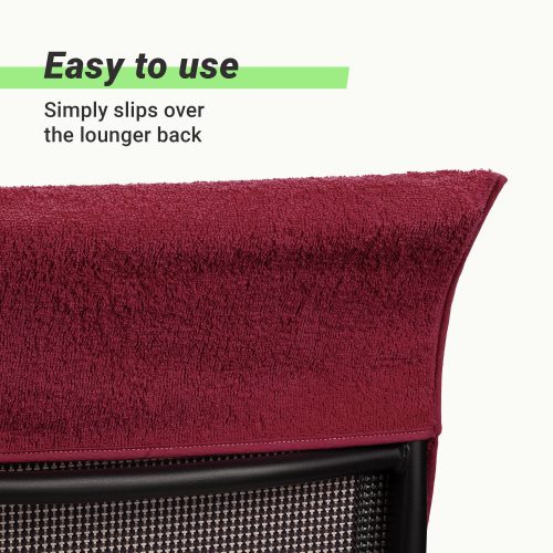 Husa pentru scaun Jemidi, 60 x 130 cm, Rosu, Bumbac organic, 54895.13