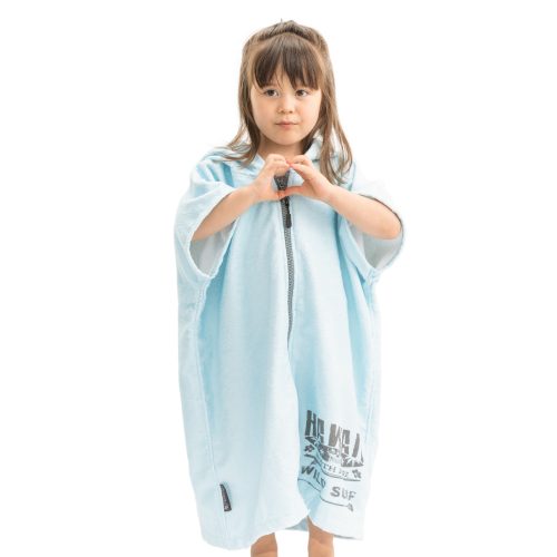 Poncho de baie pentru copii Homelevel, 1-3 ani, Verde, Bumbac organic, 54935.71.01