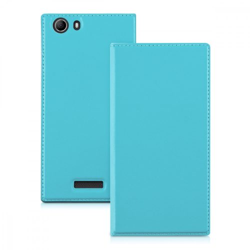 Husa pentru Wiko Ridge Fab, Piele ecologica, Albastru, 32189.23