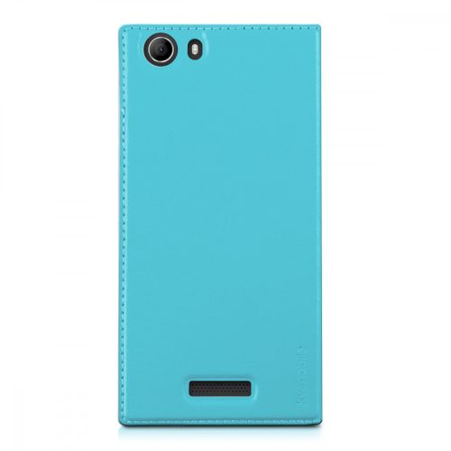 Husa pentru Wiko Ridge Fab, Piele ecologica, Albastru, 32189.23