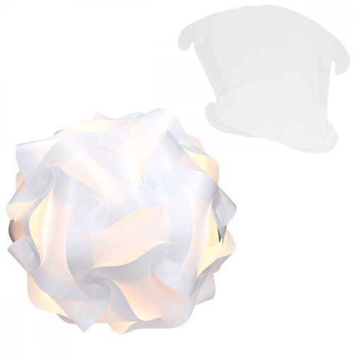 Abajur modern IQ Jigsaw 15.7 inchi/ 40 cm, Kwmobile, Alb, 39225