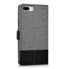 Husa pentru Apple iPhone 8 Plus / iPhone 7 Plus, Textil, Gri, 39496.22