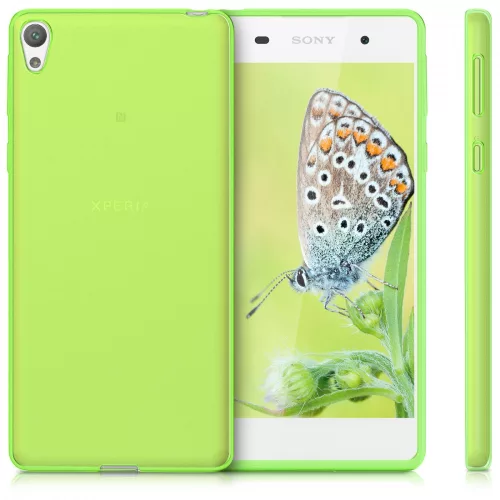 Husa pentru Sony Xperia E5, Silicon, Verde, 40243.07