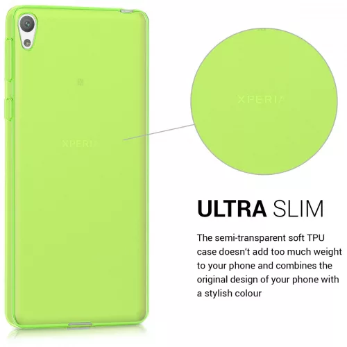 Husa pentru Sony Xperia E5, Silicon, Verde, 40243.07