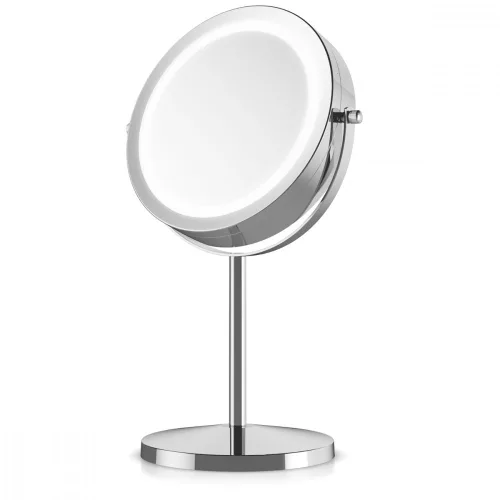 Oglinda Cosmetica cu suport, Iluminare LED, marire 5x, reglabila, 41188