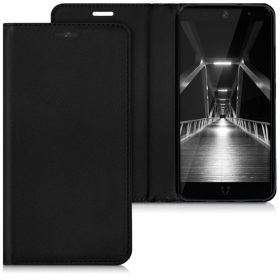   Husa pentru Wileyfox Swift 2, Piele ecologica, Negru, 41643.01