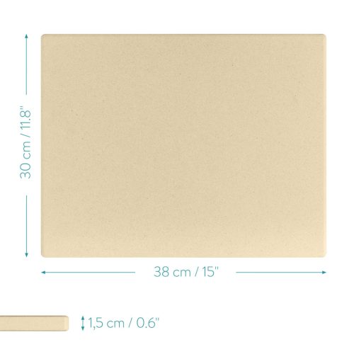 Piatra de pizza Navaris, 30x38 cm, rezistenta pana la 800°C, 42561