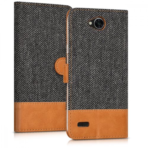 Husa pentru LG X Power 2, Textil, Maro, 41196.02