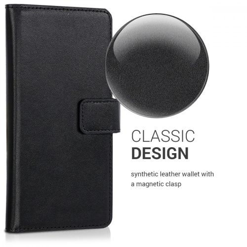 Husa pentru Blackview R6, Piele ecologica, Negru, 43498.01