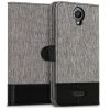 Husa pentru Wiko Harry, Textil, Gri, 43509.22