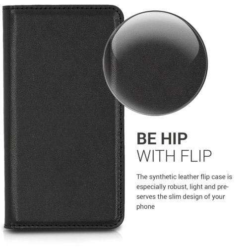 Husa pentru Blackview A7, Piele ecologica, Negru, 43715.01