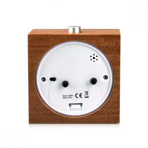 Ceas cu alarma analogic din lemn Snooze Retro, 43906