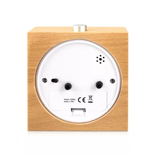 Ceas cu alarma analogic din lemn Snooze Retro, 43905