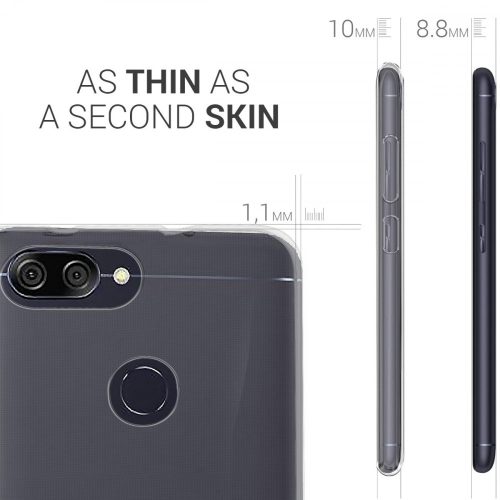 Husa pentru Asus Zenfone Max Plus, Silicon, Transparent, 44423.03