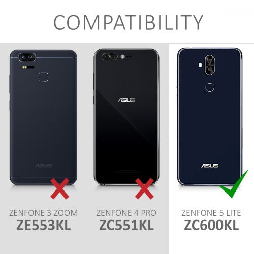 Husa pentru Asus Zenfone 5 Lite, Textil, Gri, 44629.01