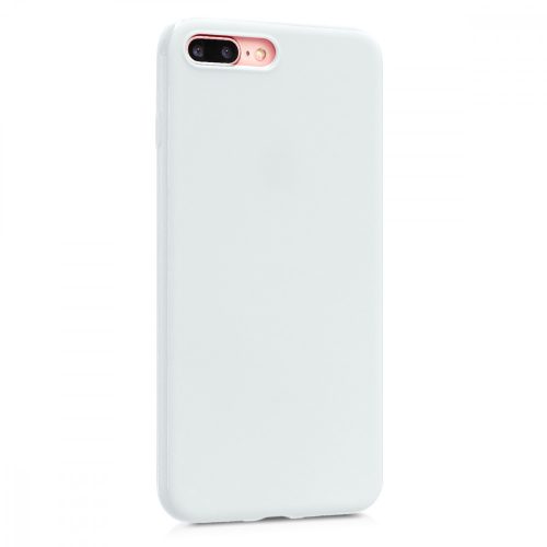Husa pentru Apple iPhone 8 Plus / iPhone 7 Plus, Silicon, Alb, 39499.48