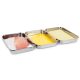 Set 3 Tavi Navaris, 22x15x3 cm, din inox, pentru inmuiere si panare, 44715.01