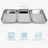 Set 3 Tavi Navaris, 22x15x3 cm, din inox, pentru inmuiere si panare, 44715.01