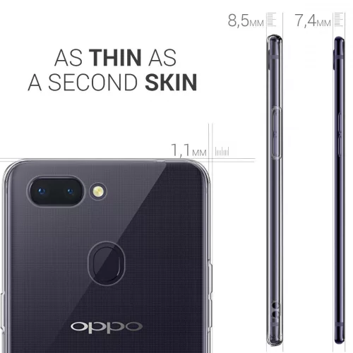 Husa pentru OPPO R15, Silicon, Transparent, 44770.03