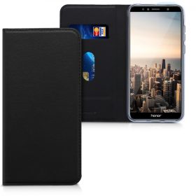   Husa pentru Huawei Honor 7A, Piele ecologica, Negru, 44826.01