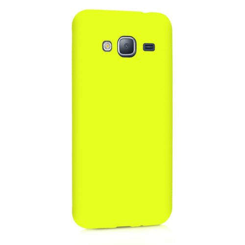 Husa pentru Samsung Galaxy J3 (2016), Silicon, Galben, 45181.75